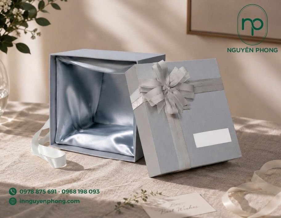 Hộp âm dương có lót lụa sang trọng 